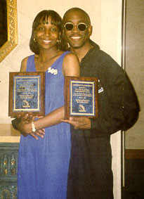 Blue and White representing